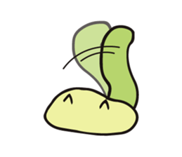 Cat worms sticker #11449596