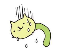 Cat worms sticker #11449597