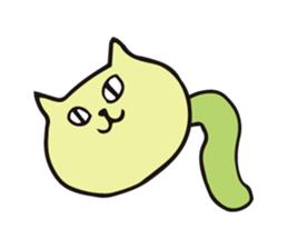 Cat worms sticker #11449625