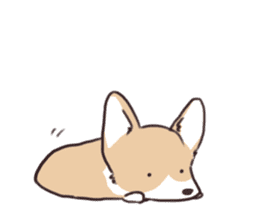 Easygoing Corgi sticker #11449910