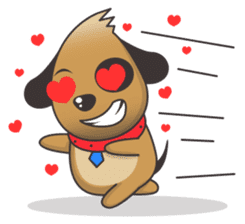 Choco the Pirate-eyed Dog sticker #11450113