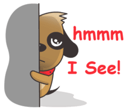 Choco the Pirate-eyed Dog sticker #11450114