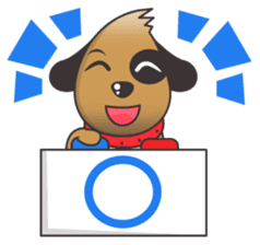 Choco the Pirate-eyed Dog sticker #11450115