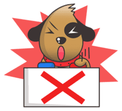Choco the Pirate-eyed Dog sticker #11450116