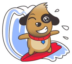 Choco the Pirate-eyed Dog sticker #11450117