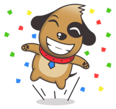 Choco the Pirate-eyed Dog sticker #11450118