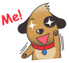 Choco the Pirate-eyed Dog sticker #11450121