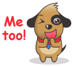 Choco the Pirate-eyed Dog sticker #11450123