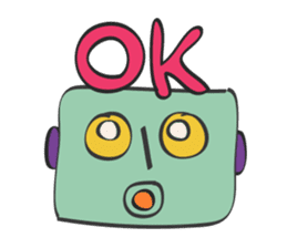 Doodle Robots sticker #11450994
