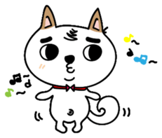 Shiba pi pi with chu chu sticker #11451712