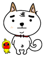 Shiba pi pi with chu chu sticker #11451724