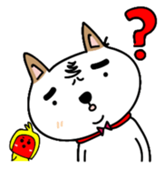 Shiba pi pi with chu chu sticker #11451725