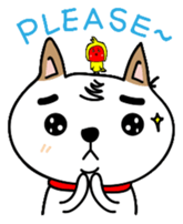 Shiba pi pi with chu chu sticker #11451727