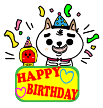 Shiba pi pi with chu chu sticker #11451729