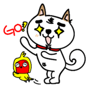 Shiba pi pi with chu chu sticker #11451731