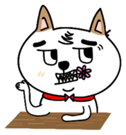Shiba pi pi with chu chu sticker #11451736