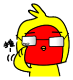 Shiba pi pi with chu chu sticker #11451741