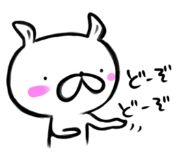 Brush rabbit 2! sticker #11451870