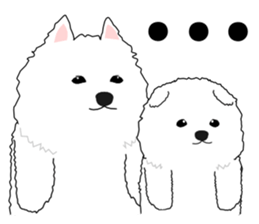 Gabu Gabu Samoyed "Mofuhachirou". sticker #11452221