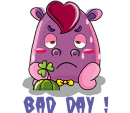 Lucky Red Heart Clover, Summer sticker #11452872