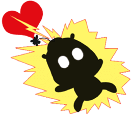 Lucky Red Heart Clover, Summer sticker #11452884