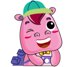 Lucky Red Heart Clover, Summer sticker #11452887