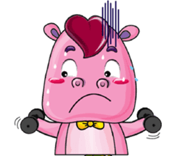 Lucky Red Heart Clover, Summer sticker #11452892