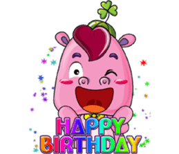 Lucky Red Heart Clover, Summer sticker #11452895