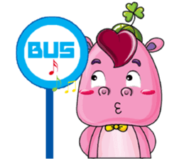 Lucky Red Heart Clover, Summer sticker #11452904