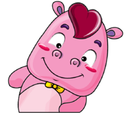 Lucky Red Heart Clover, Summer2 sticker #11452995