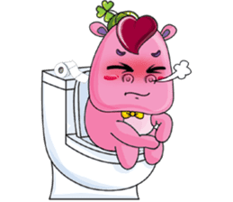 Lucky Red Heart Clover, Summer2 sticker #11453010