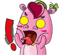 Lucky Red Heart Clover, Summer2 sticker #11453013