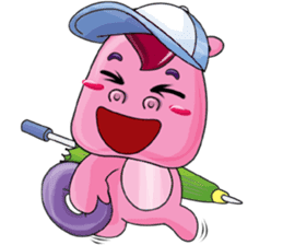 Lucky Red Heart Clover, Summer2 sticker #11453020