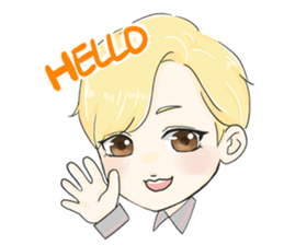 The Blonde Boy sticker #11453272