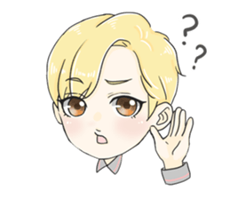 The Blonde Boy sticker #11453277