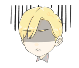 The Blonde Boy sticker #11453278