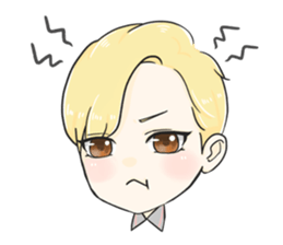The Blonde Boy sticker #11453279
