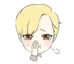 The Blonde Boy sticker #11453280