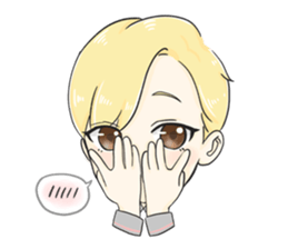 The Blonde Boy sticker #11453281