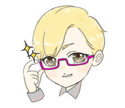 The Blonde Boy sticker #11453286