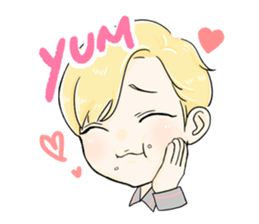 The Blonde Boy sticker #11453287