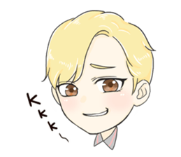 The Blonde Boy sticker #11453290