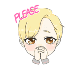 The Blonde Boy sticker #11453294