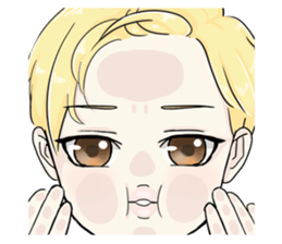 The Blonde Boy sticker #11453295
