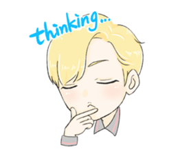 The Blonde Boy sticker #11453296