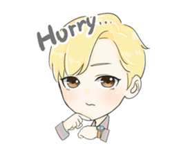 The Blonde Boy sticker #11453298