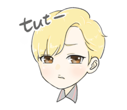 The Blonde Boy sticker #11453299