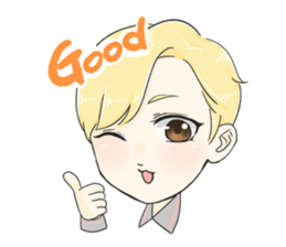 The Blonde Boy sticker #11453300