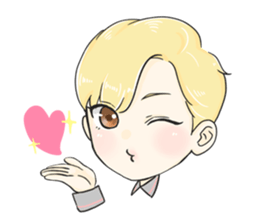 The Blonde Boy sticker #11453301