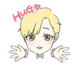 The Blonde Boy sticker #11453302